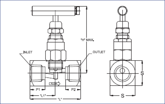 Female-X-Female Needle Valve